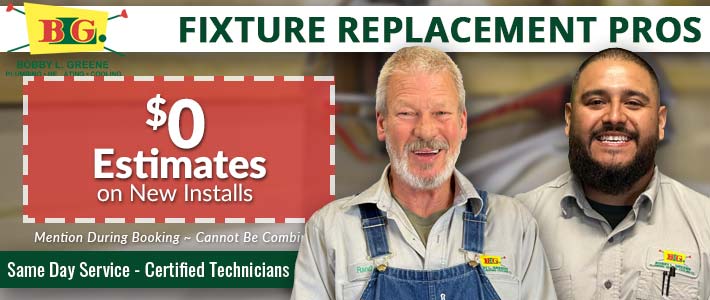 louisiana fixture replacement Bobby L. Greene Plumbing, Heating & Cooling